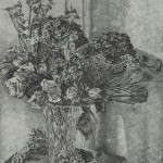 Vaso di fiori secchi